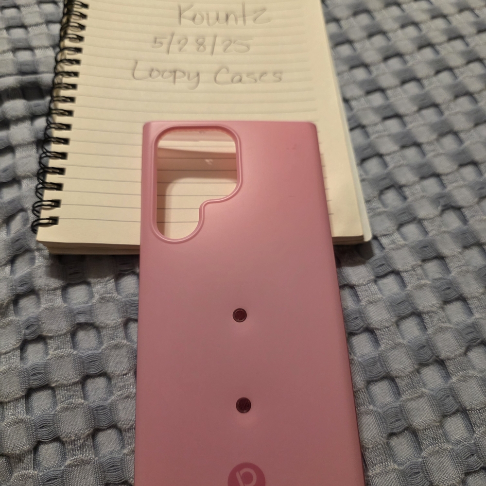 Loopy Case Pink Matte Phone Case with Logo Cutout